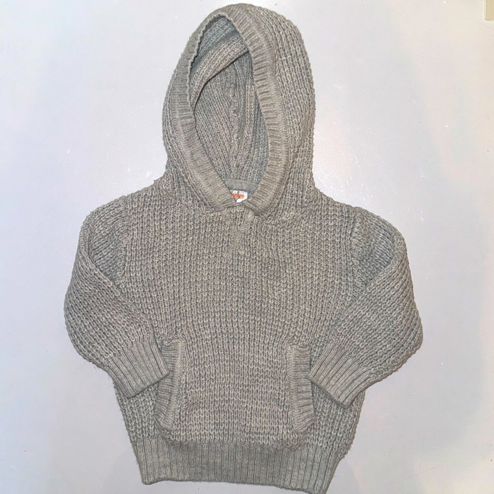 Gymboree 6-12M Knit Gray Hoodie